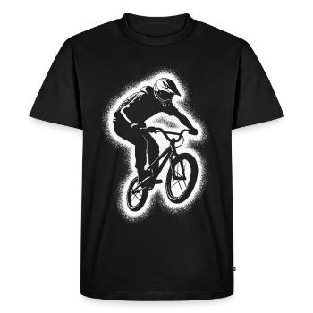 BMX Bike Stunt Boys Bicycle BMX Men - Men's Premium Organic T-Shirt - black - Front - Nico (187cm)