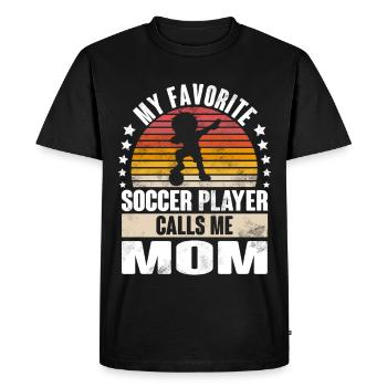 Soccer Soccer Players - Men's Premium Organic T-Shirt - black - Front - Nico (187cm)