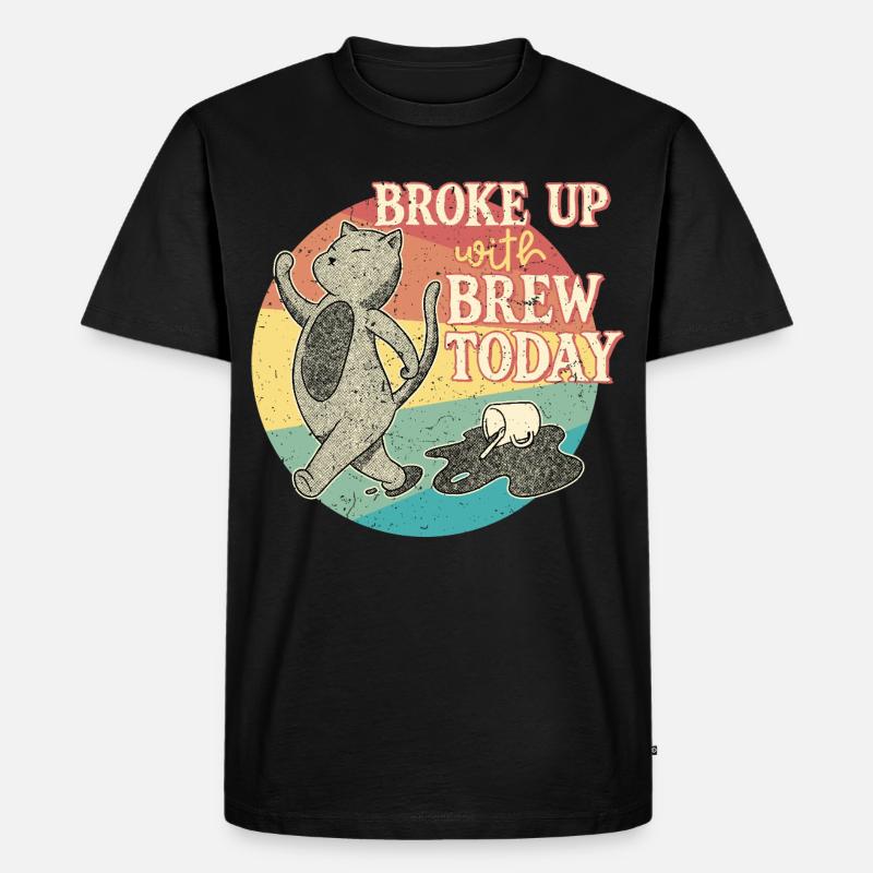 Coffee withdrawal decaffeinated ex-coffee drinker - Men's Premium Organic T-Shirt - black