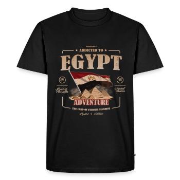 Égypte, Terre du Soleil Éternel, Fête - T-shirt Premium bio Homme - noir - Devant - Nico (187cm)