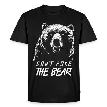 Don’t Poke Mama Papa Bear Graphique - T-shirt Premium bio Homme - noir - Devant - Nico (187cm)