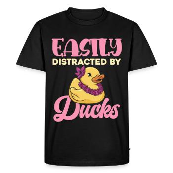 Distraction des canards Conception de canards - T-shirt Premium bio Homme - noir - Devant - Nico (187cm)