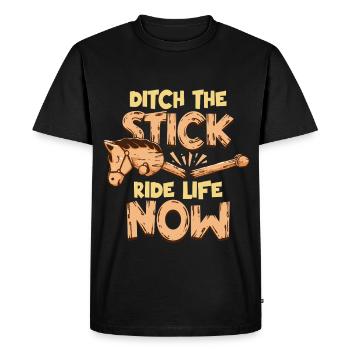 Anti Hobby Horsing - Men's Premium Organic T-Shirt - black - Front - Nico (187cm)