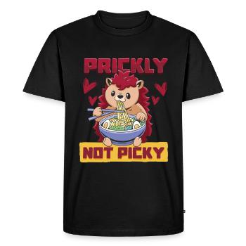 Jour du hérisson tag Igel Épineux Pas difficile - T-shirt Premium bio Homme - noir - Devant - Nico (187cm)