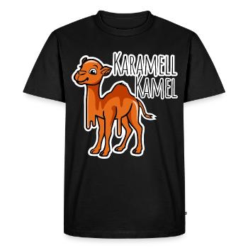 Camel de caramel - une blague délicieuse et drôle - T-shirt Premium bio Homme - noir - Devant - Nico (187cm)