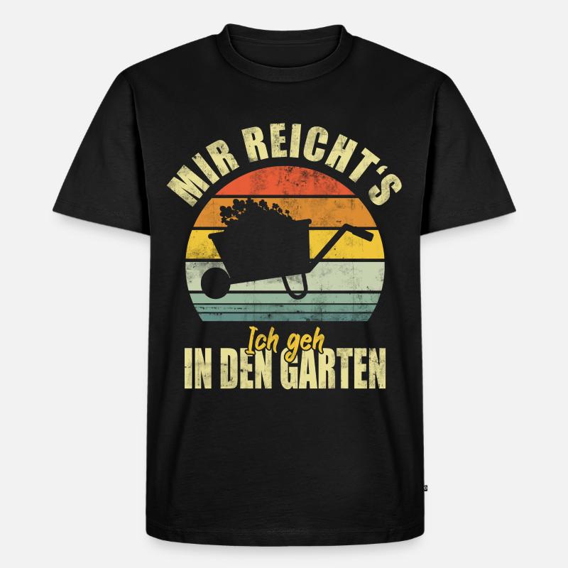 Garten Gärtner Gartenarbeit Lustiger Spruch - Männer Premium Bio T-Shirt - Schwarz