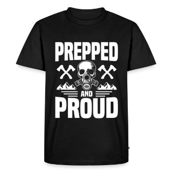  Survivalist Gear Prepper Equipment Survivalism - Men's Premium Organic T-Shirt - black - Front - Nico (187cm)