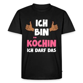 I'm a cook I'm allowed to do this - Men's Premium Organic T-Shirt - black - Front - Nico (187cm)
