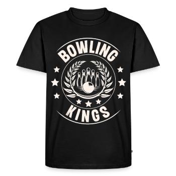Bowling - T-shirt Premium bio Homme - noir - Devant - Nico (187cm)