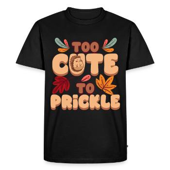 Igel Tag Hedgehog Day trop mignon pour être piquant - T-shirt Premium bio Homme - noir - Devant - Nico (187cm)