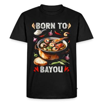 Nourriture du Bayou - T-shirt Premium bio Homme - noir - Devant - Nico (187cm)