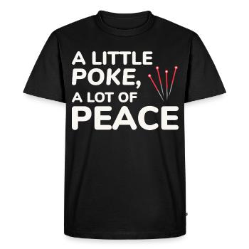 Licensed TCM Practitioner Expert Calming  - Men's Premium Organic T-Shirt - black - Front - Nico (187cm)