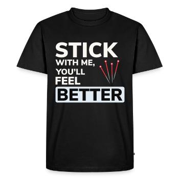 Licensed TCM Practitioner Expert Health  - Men's Premium Organic T-Shirt - black - Front - Nico (187cm)