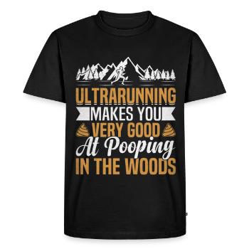 Ultramarathon de 100 miles coureur d’ultramarathon - T-shirt Premium bio Homme - noir - Devant - Nico (187cm)