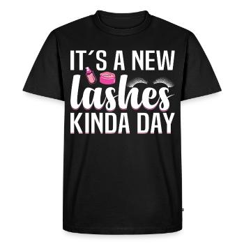 Technicien en extension de cils artiste - T-shirt Premium bio Homme - noir - Devant - Nico (187cm)
