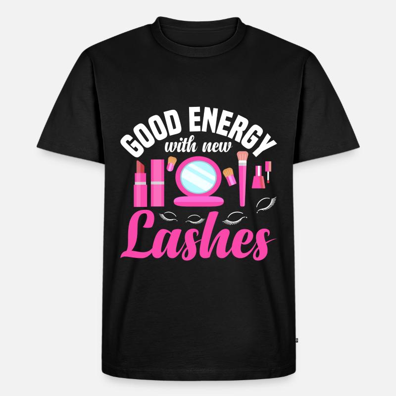 Wimperntechniker liefert Wimperntechniker - Männer Premium Bio T-Shirt - Schwarz