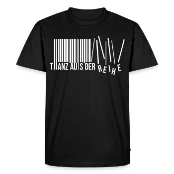 Danse hors ligne en disant Cadeau de danseuse à codes-barres - T-shirt Premium bio Homme - noir - Devant - Nico (187cm)