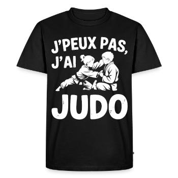 Je Peux Pas J'ai Judo Humour Cadeau - T-shirt Premium bio Homme - noir - Devant - Nico (187cm)
