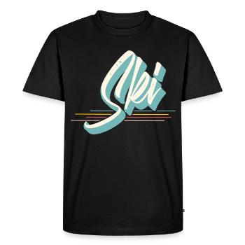 Ski - T-shirt Premium bio Homme - noir - Devant - Nico (187cm)
