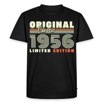 1956 Vintage Retro Birthday Gift - Men's Premium Organic T-Shirt - black - Front - Nico (187cm)