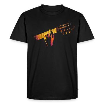 Melodic Hands - Guitar Fire Vibe - T-shirt Premium bio Homme - noir - Devant - Nico (187cm)