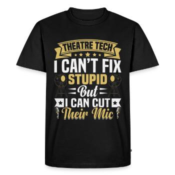  Theatre Geek Drama Lover Stagehand Theatrical - Men's Premium Organic T-Shirt - black - Front - Nico (187cm)