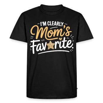 Mother's Favorite Star Design - Men's Premium Organic T-Shirt - black - Front - Nico (187cm)