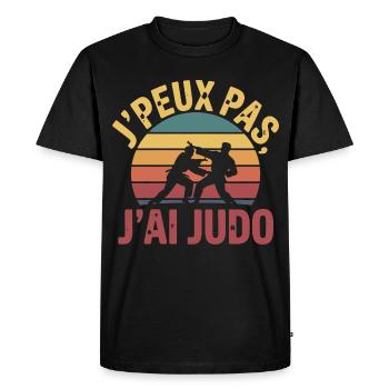 Je Peux Pas J'ai Judo Humour cadeau - T-shirt Premium bio Homme - noir - Devant - Nico (187cm)