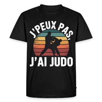 Je Peux Pas J'ai Judo Humour cadeau - T-shirt Premium bio Homme - noir - Devant - Nico (187cm)