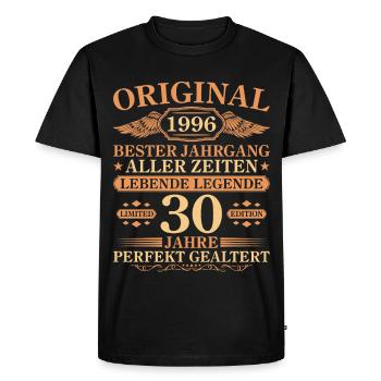 1996 Millésime parfaitement maturé 30e anniversaire - T-shirt Premium bio Homme - noir - Devant - Nico (187cm)