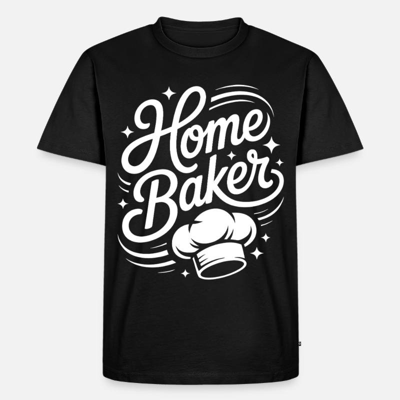 Home Baker Motif — Chef Script - Men's Premium Organic T-Shirt - black