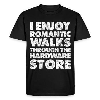 Promenades romantiques dans la quincaillerie - T-shirt Premium bio Homme - noir - Devant - Nico (187cm)