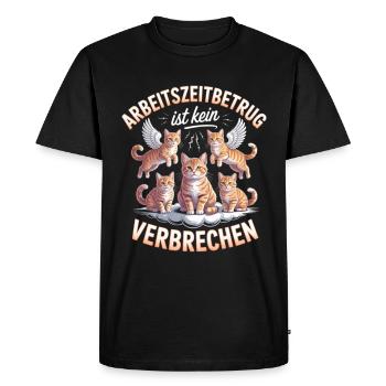 La fraude au temps de travail n’est pas un crime Bootleg de l’an 2000 - T-shirt Premium bio Homme - noir - Devant - Nico (187cm)