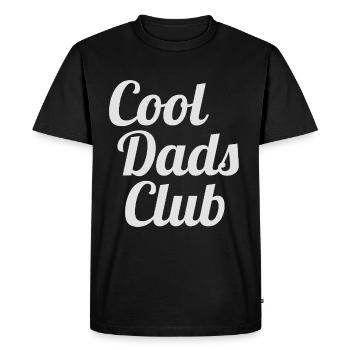 Club de papas cool avec des enfants cool - T-shirt Premium bio Homme - noir - Devant - Nico (187cm)