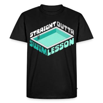 Moniteur de natation tout droit sorti de la leçon de natation - T-shirt Premium bio Homme - noir - Devant - Nico (187cm)