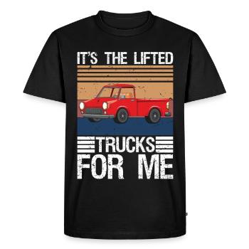 It's the Lifted Trucks For me - Men's Premium Organic T-Shirt - black - Front - Nico (187cm)