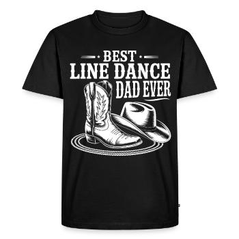 Meilleur Papa de Danse en Ligne de Tous les Temps - T-shirt Premium bio Homme - noir - Devant - Nico (187cm)
