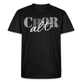Choir Alto - Men's Premium Organic T-Shirt - black - Front - Nico (187cm)