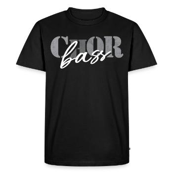 Choir Bass - Men's Premium Organic T-Shirt - black - Front - Nico (187cm)