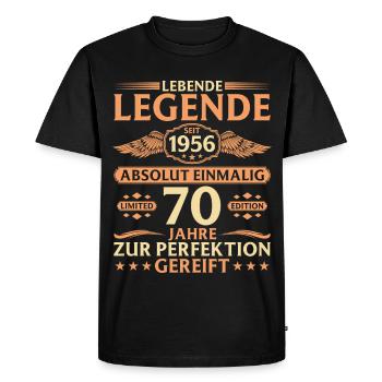 70e anniversaire Absolument unique Né en 1956 - T-shirt Premium bio Homme - noir - Devant - Nico (187cm)