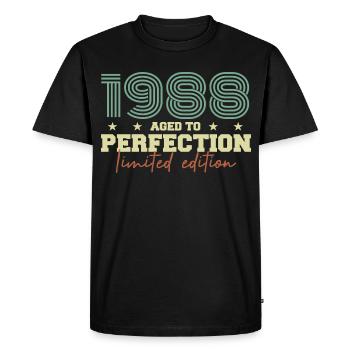 1988 - T-shirt Premium bio Homme - noir - Devant - Nico (187cm)