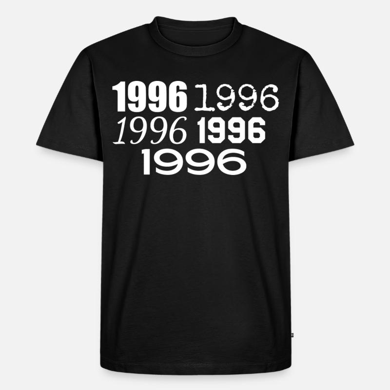 1996 - Männer Premium Bio T-Shirt - Schwarz