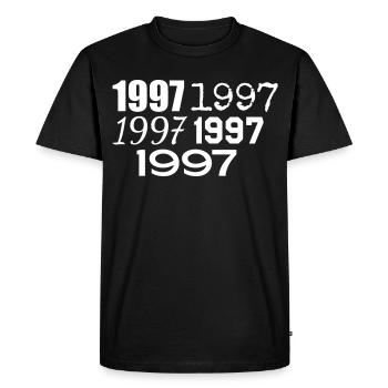 1997 - Men's Premium Organic T-Shirt - black - Front - Nico (187cm)