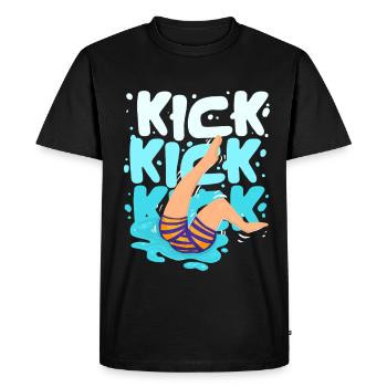 Moniteur de natation - T-shirt Premium bio Homme - noir - Devant - Nico (187cm)