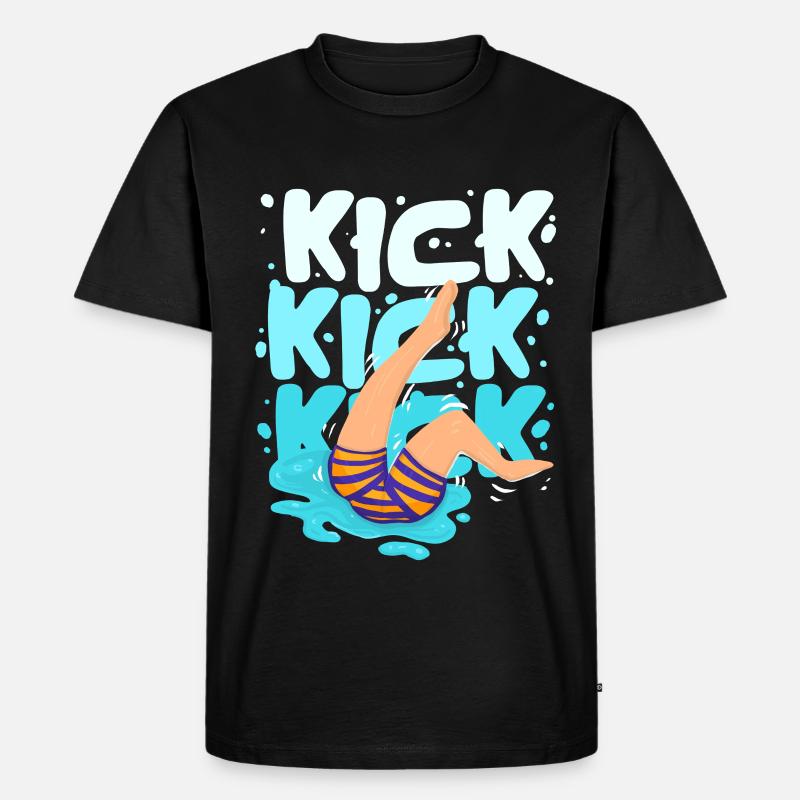 Schwimmlehrer - Männer Premium Bio T-Shirt - Schwarz