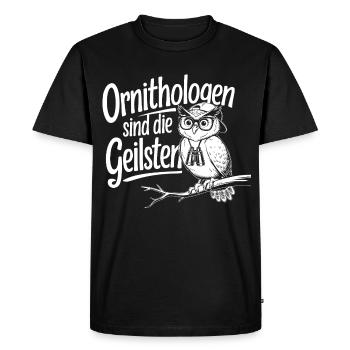 Ornithologists are the - Men's Premium Organic T-Shirt - black - Front - Nico (187cm)