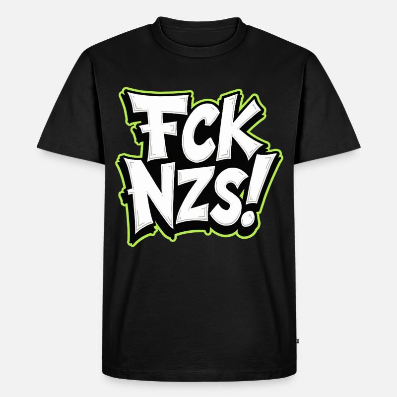 FCK NZS Statement gegen Rassismus - Männer Premium Bio T-Shirt - Schwarz