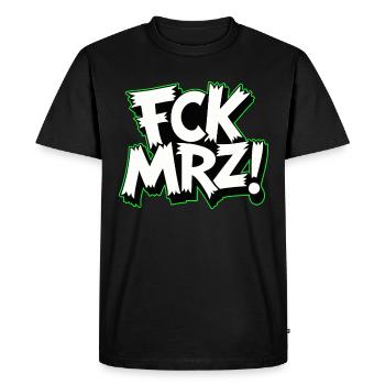 Slogan de protestation politique FCK Mar - T-shirt Premium bio Homme - noir - Devant - Nico (187cm)