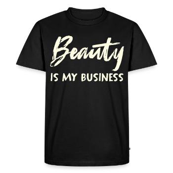 La beauté est mon affaire - T-shirt Premium bio Homme - noir - Devant - Nico (187cm)