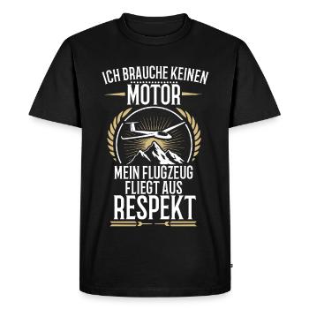 Je n’ai pas besoin d’un moteur de planeur thermique - T-shirt Premium bio Homme - noir - Devant - Nico (187cm)